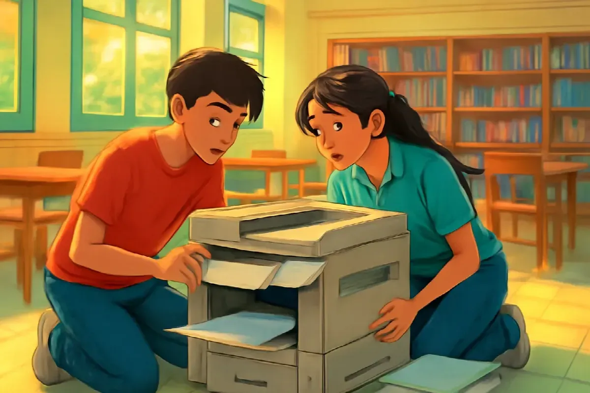 Sọc mực xám trên đề Toán lớp 8B