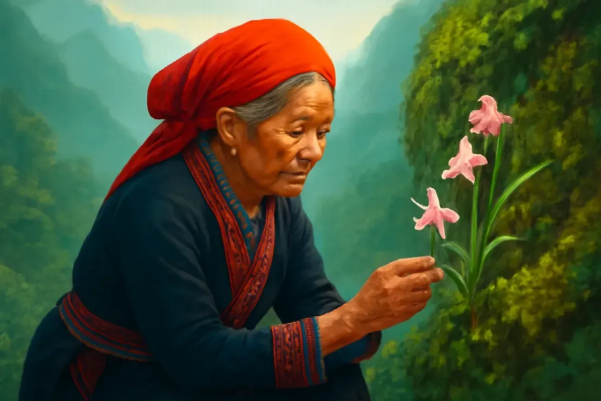 Sợi chỉ đỏ trong rễ lan hài