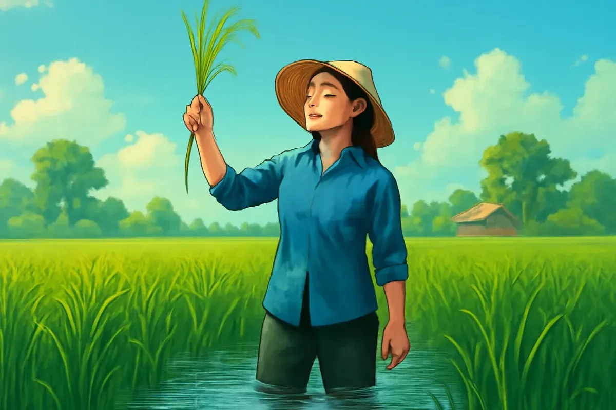 Sợi chỉ trắng trên miệng bao giống