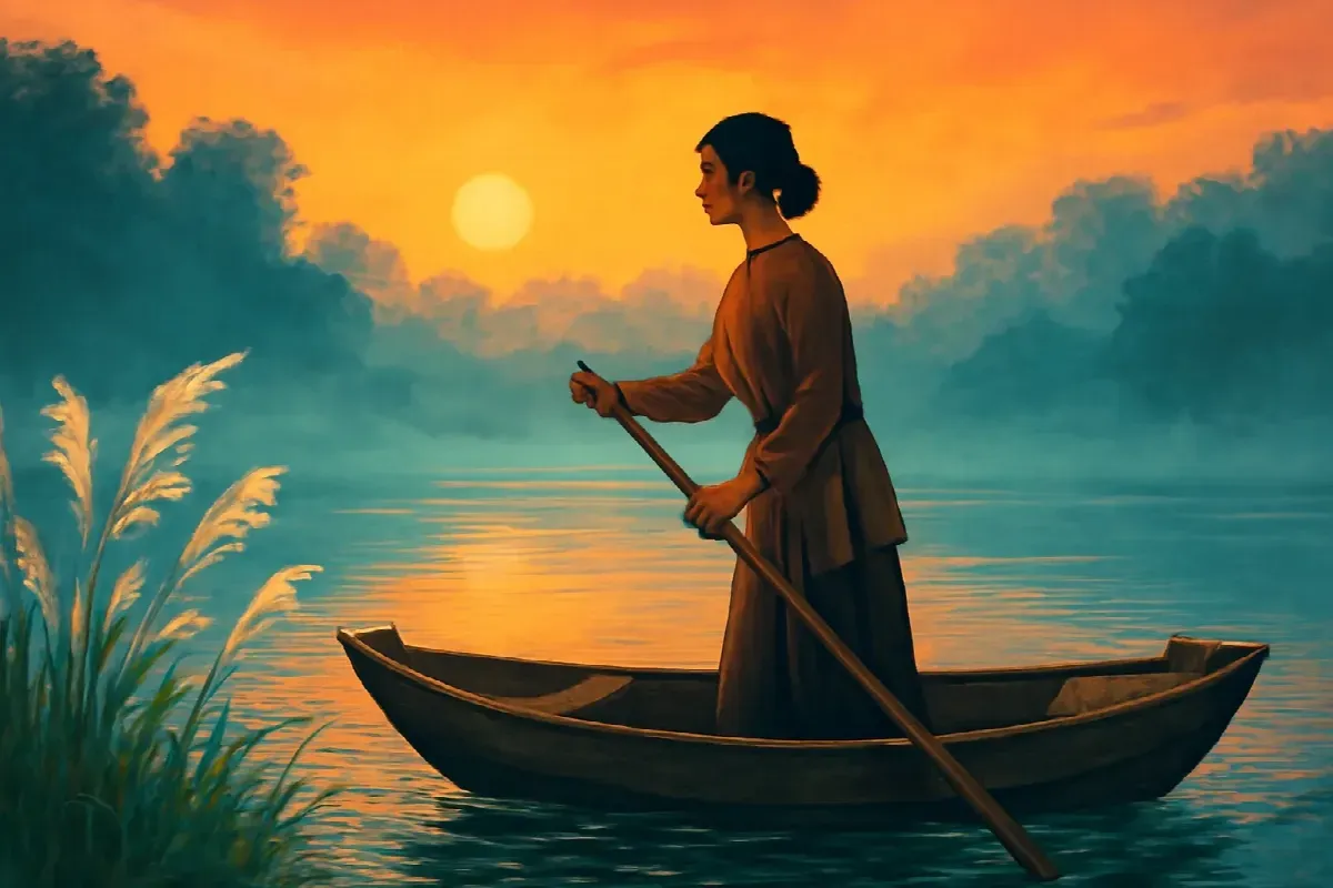 Thánh nữ chèo đò ở Ngã Ba Vũ