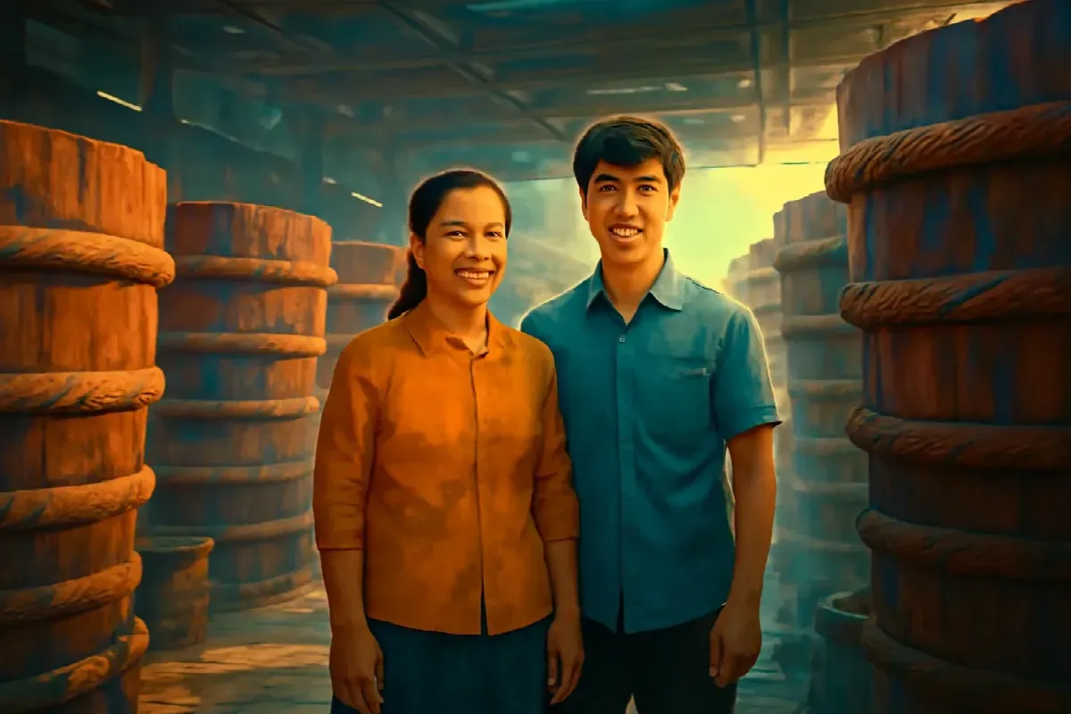 Thùng chượp cuối dãy ở Cửa Hội