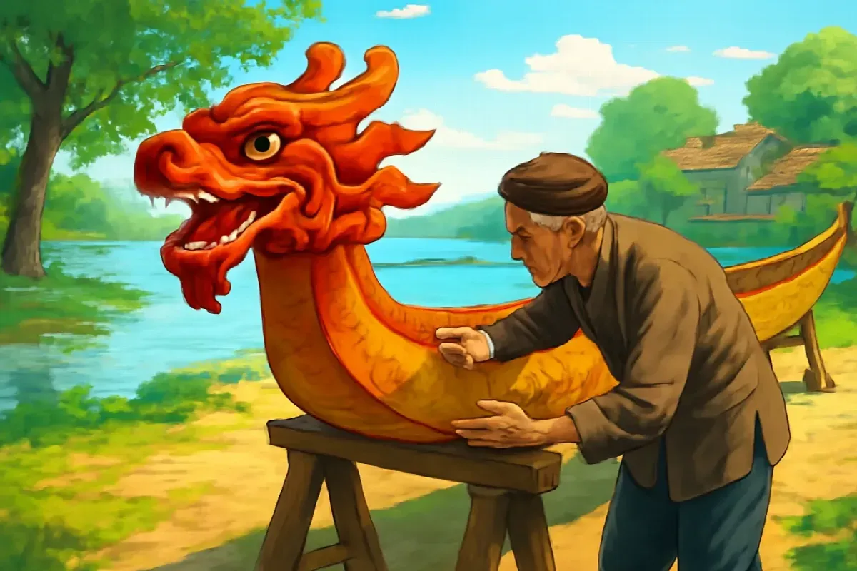 Thuyền rồng nứt mạn đêm trước hội