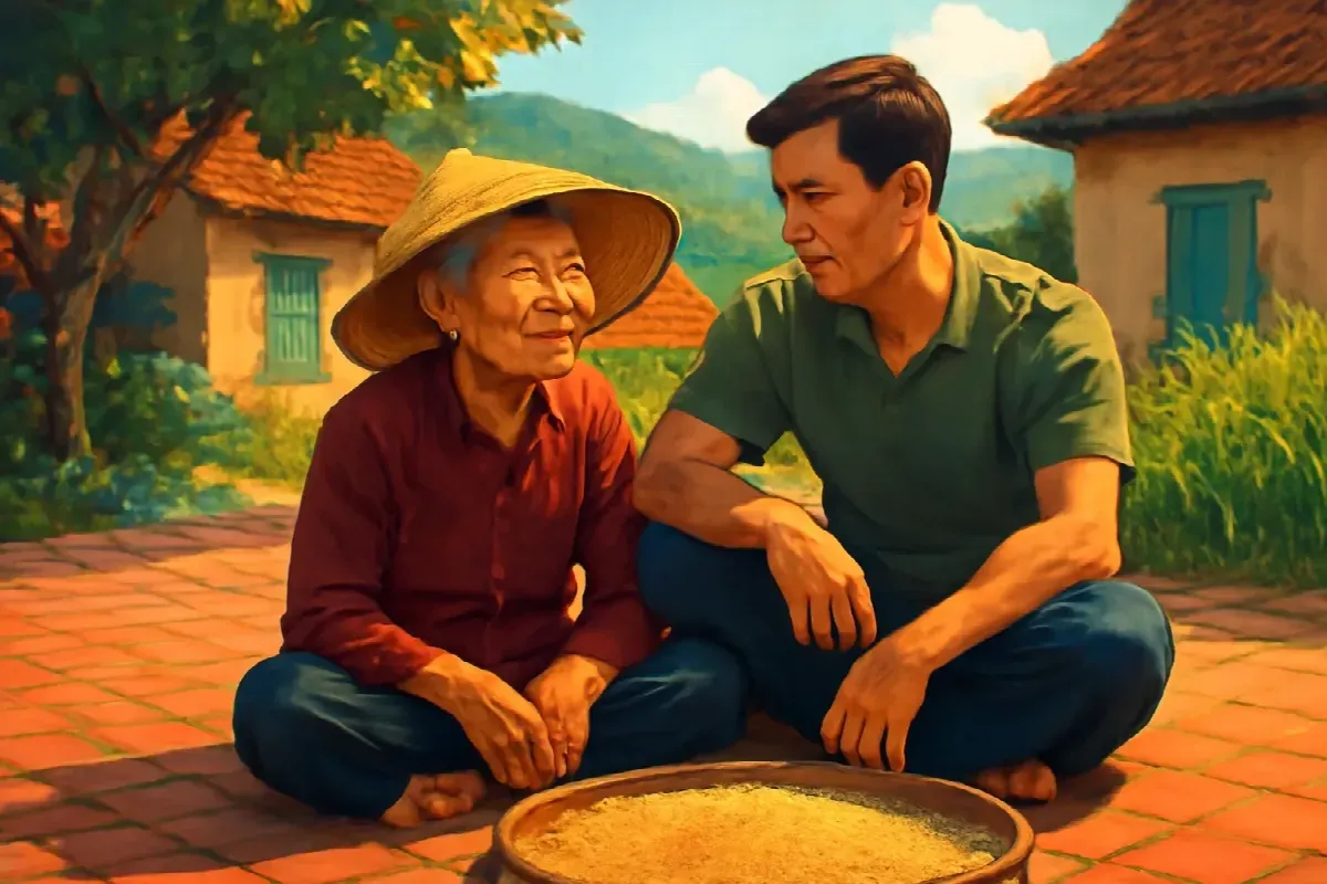 Tiền lãi tuần này của mẹ gửi từ hàng xôi đầu ngõ