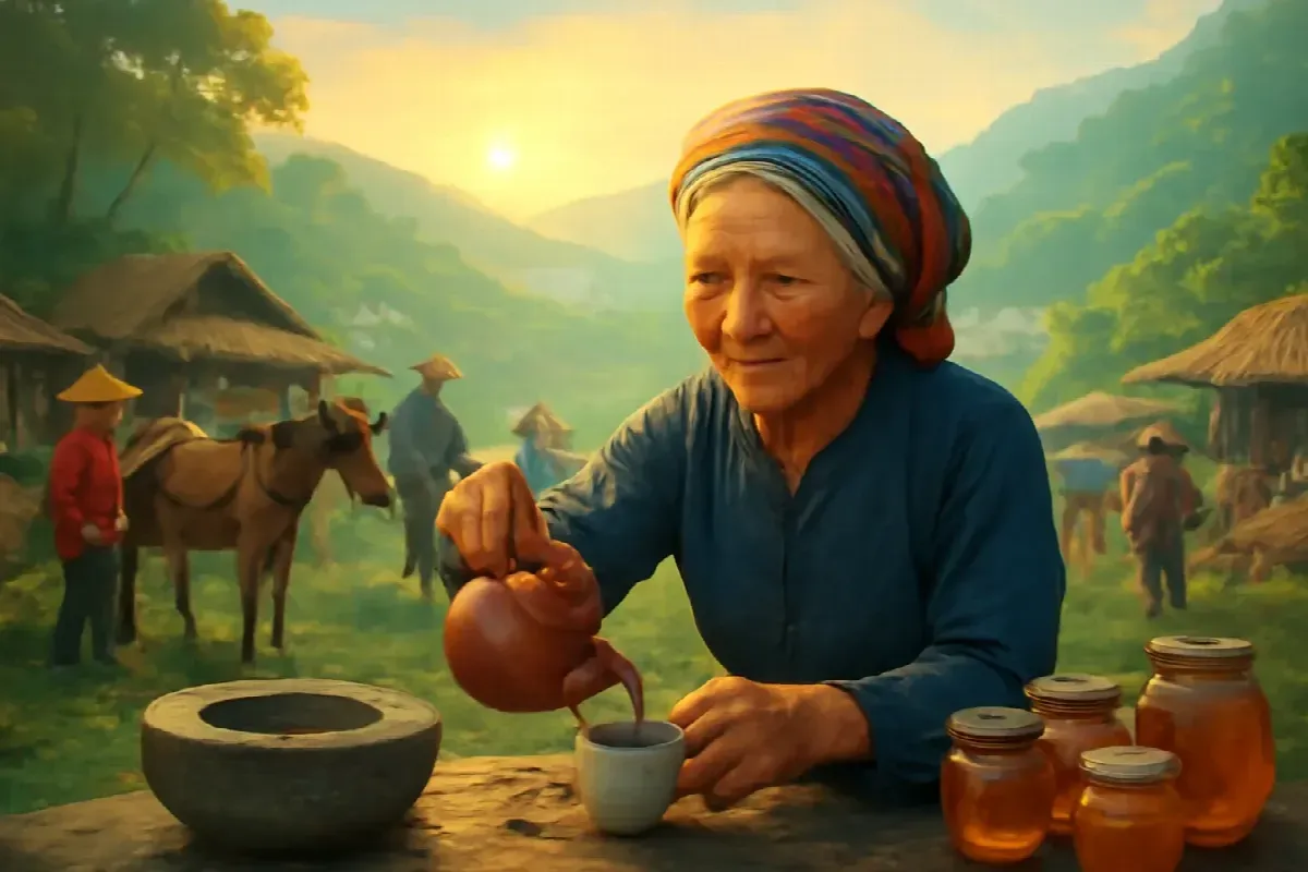Tiếng bạc trên cối đá chợ phiên Mường Khoa