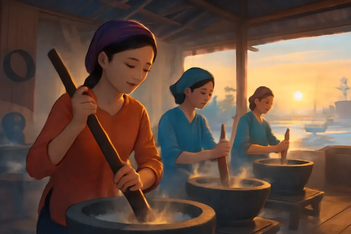 Tiếng chày giã chả ở Hạ Long