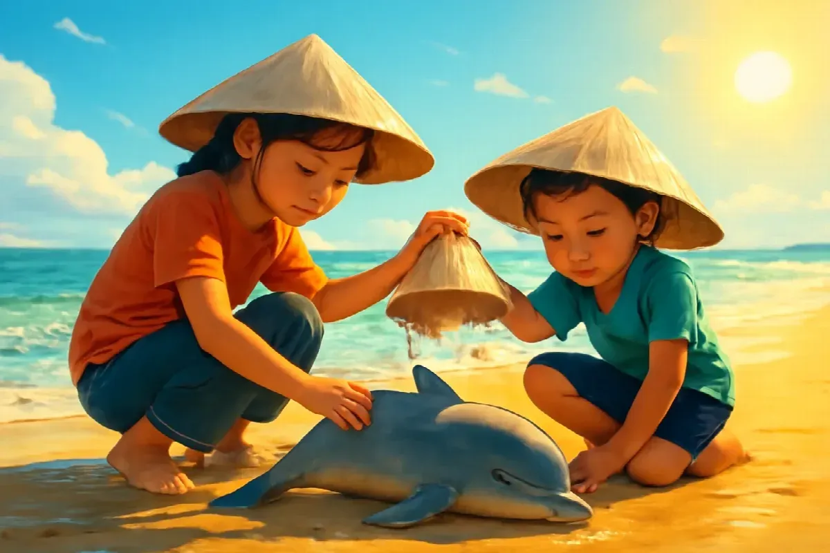 Tiếng sáo và chú cá heo mắc cạn ở Bảo Ninh