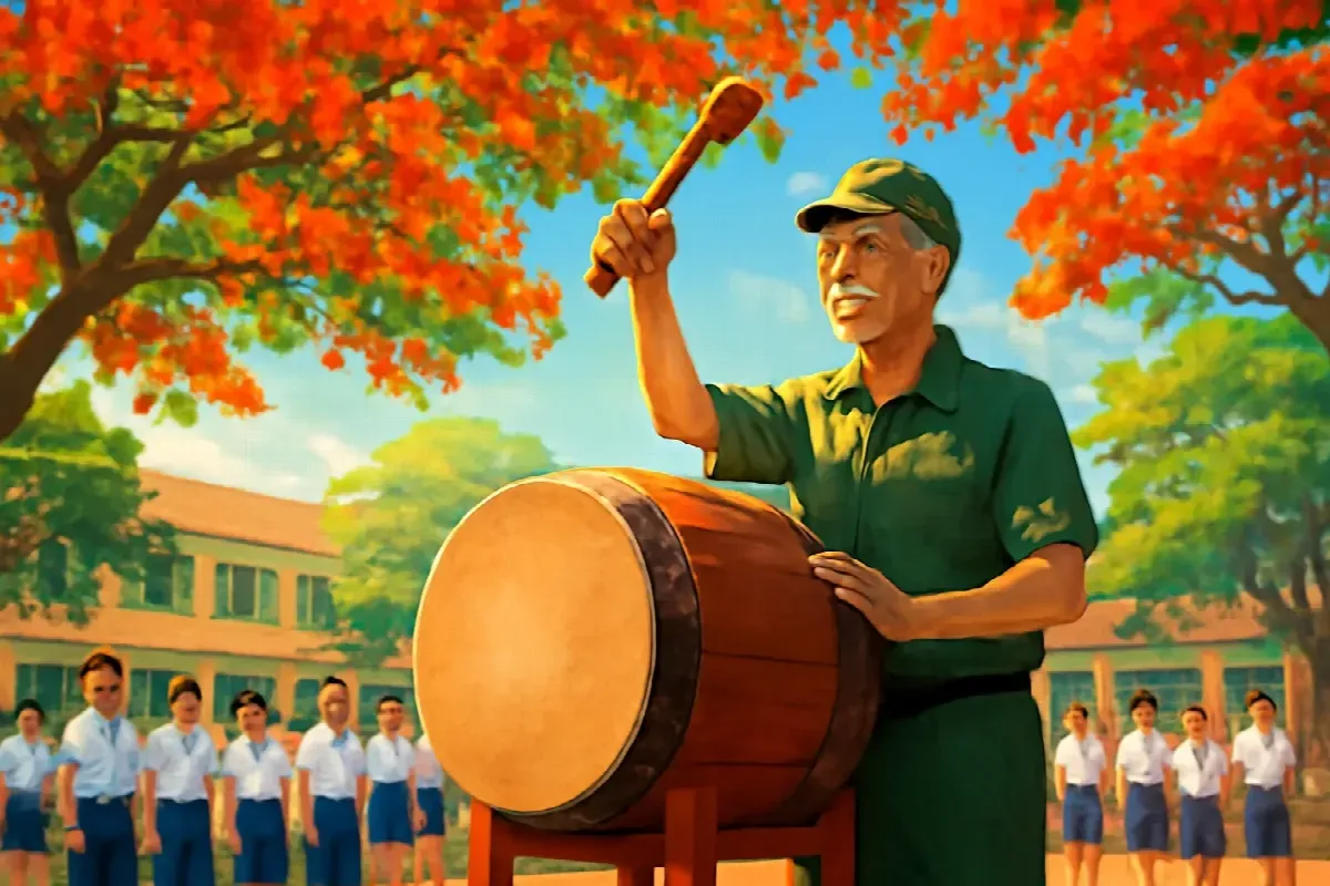 Tiếng trống khập khiễng trong đoạn ghi âm