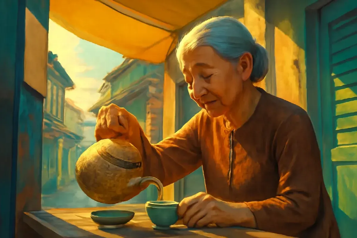 Tờ tiền gấp vuông ở ngõ Thổ Quan
