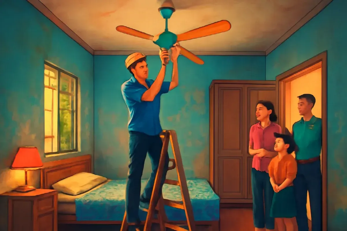 Tờ vé số đổi số trong căn phòng khoá trái