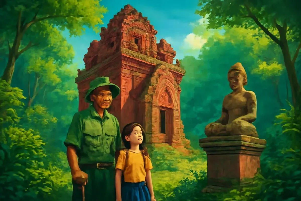 Tổ tò vò trong tai tượng đá