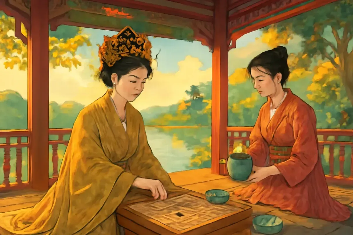 Ván cờ ở điện Thanh Hà