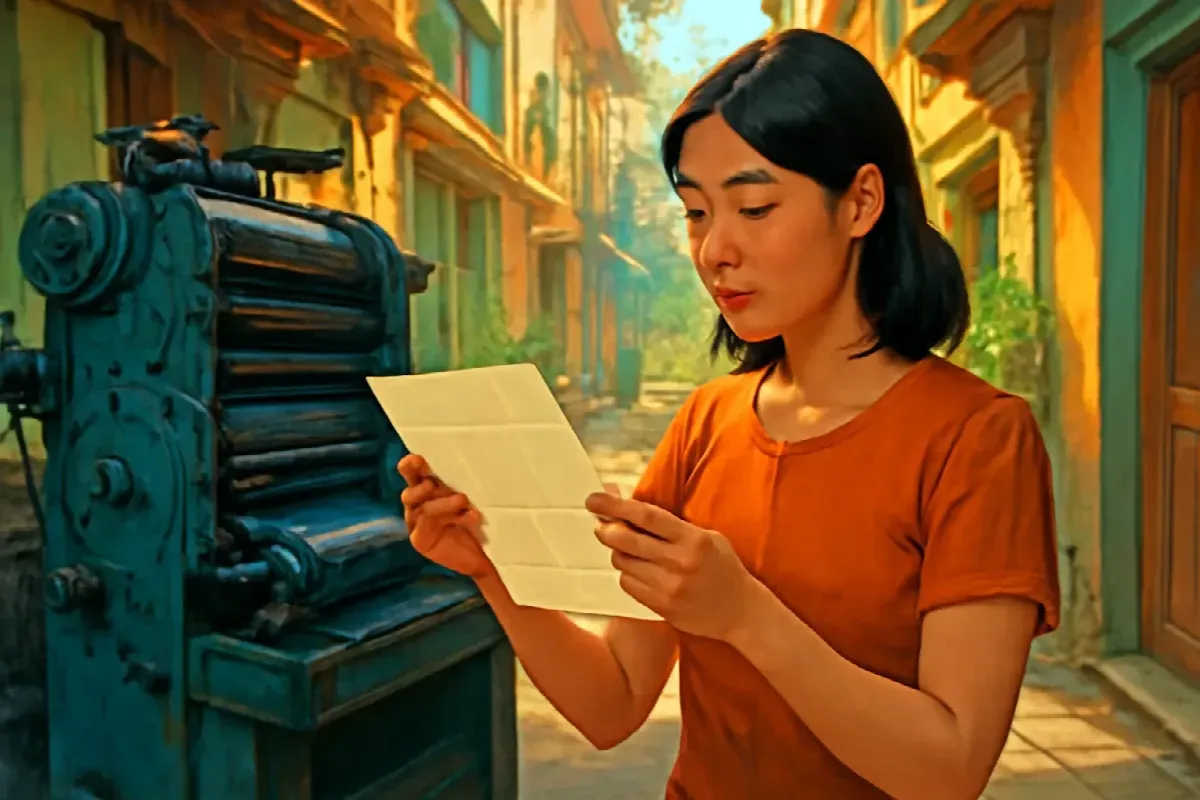 Xưởng in nhỏ trong hẻm Bàu Cát
